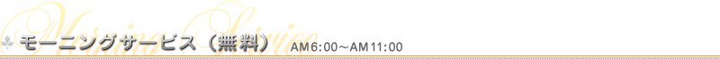 �⡼�˥󥰥����ӥ���̵����AM6:00��AM11:00